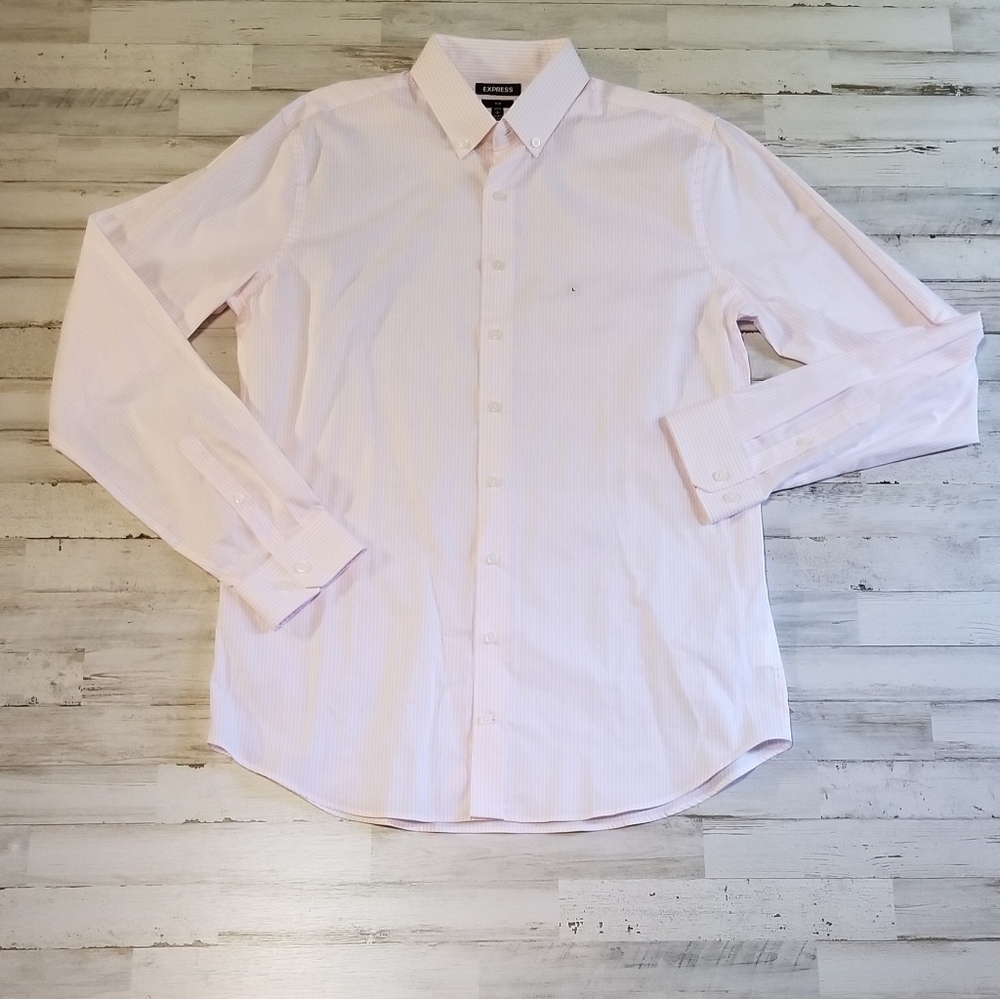Express Mens slim  16-16.5 striped shirt